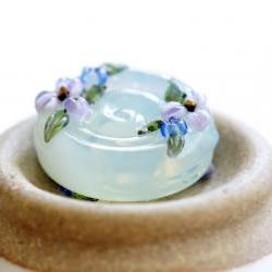 Spring Blossom I SRA Lampwork Focal Bead